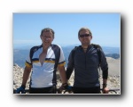 2009-08-06 Ventoux (11) Bernard and Me, exhausted but happy